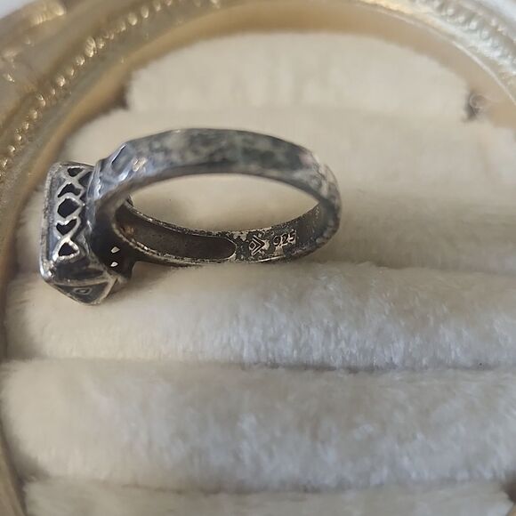 SILPADA “ SUNGLOW” Ring. SIZE 7 Sterling Silver And Garnet - Picture 4 of 4